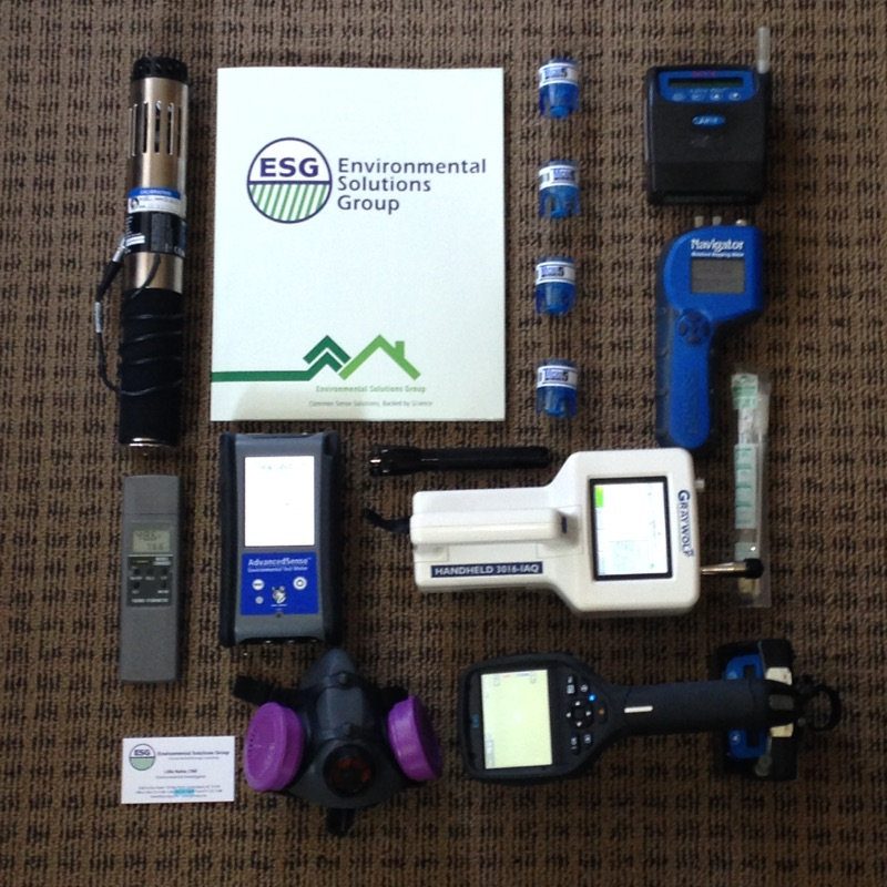 Wall-mounted air quality monitors installed by ESG in a managed property in North Carolina