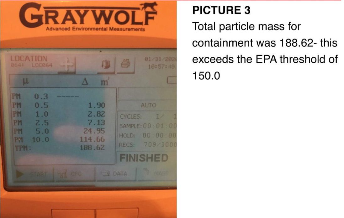 GrayWolf environmental meter used by ESG to record indoor air quality measurements