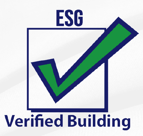 Official ESG Verified Building certification badge from Environmental Solutions Group in Greensboro, NC